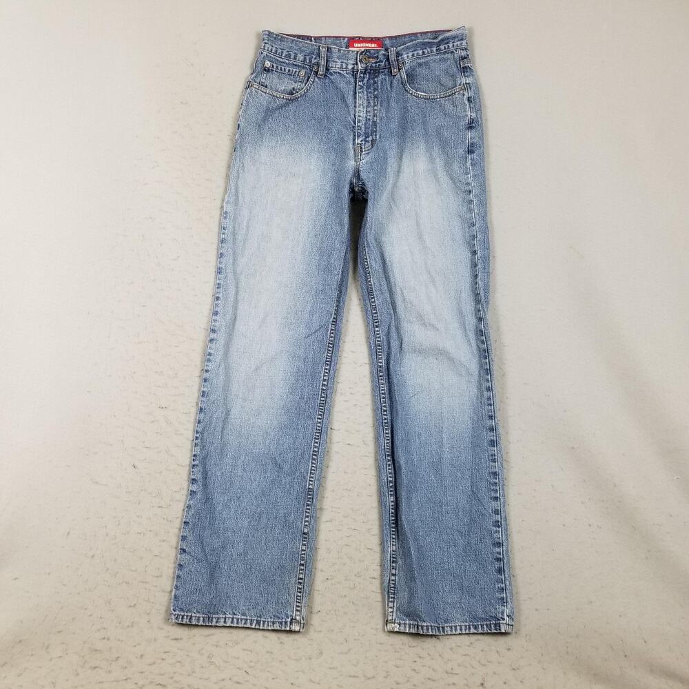 Vintage Unionbay Jeans Mens 32x34 Blue Denim Vintage Cut Straight Leg 90s